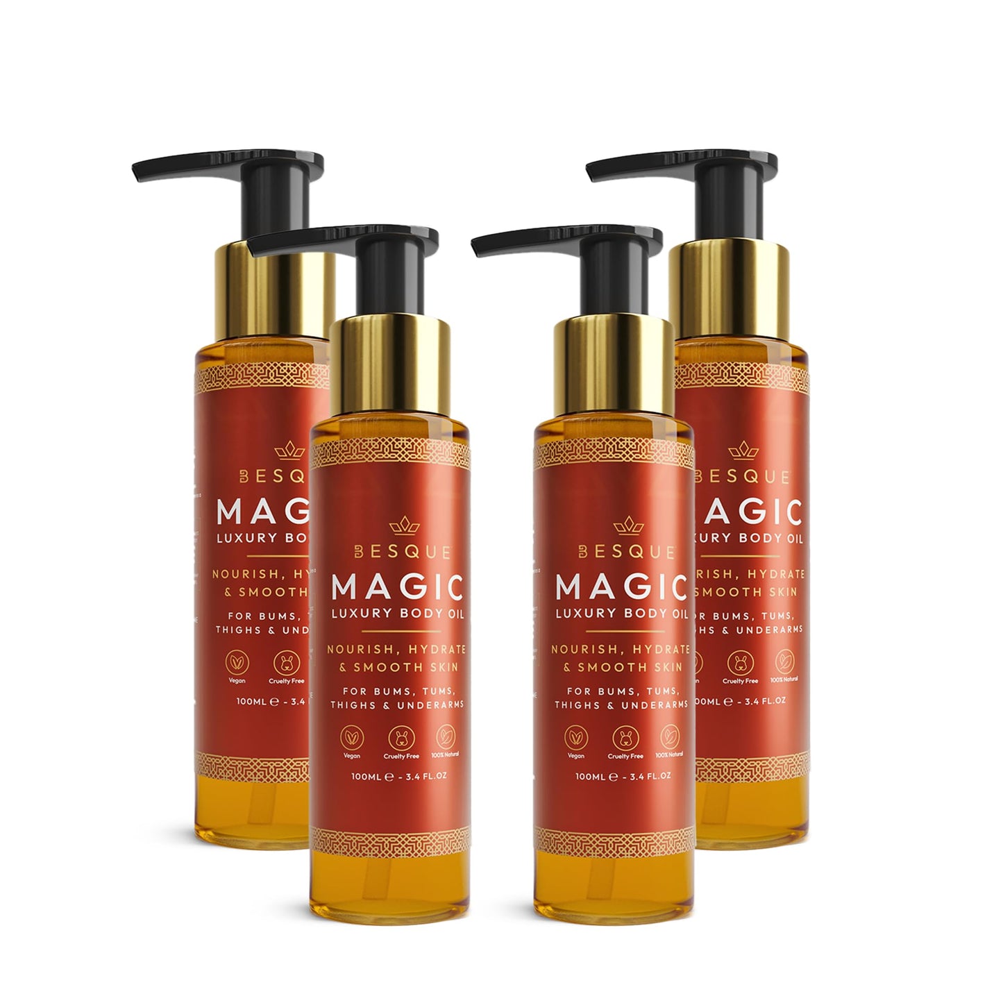 Magic Body Oil 3.38 Fl Oz – Hydrating, Firming & Nourishing After-Shower Body Oil