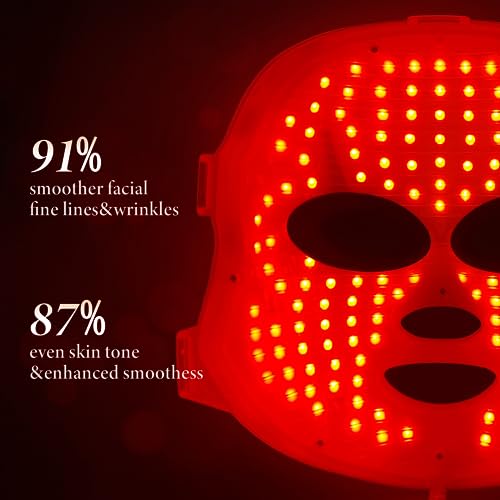 Red Light Therapy LED Face Mask for Anti-Aging & Wrinkle Care