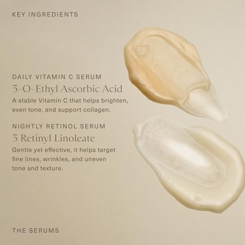 The Serums Bundle 2-Piece Skincare Set with Daily Vitamin C & Nightly Retinol Serums