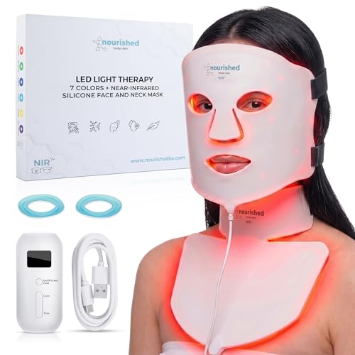 7-Color LED Face & Neck Mask with Near-Infrared for Anti-Aging