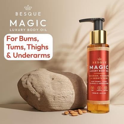 Magic Body Oil 3.38 Fl Oz – Hydrating, Firming & Nourishing After-Shower Body Oil