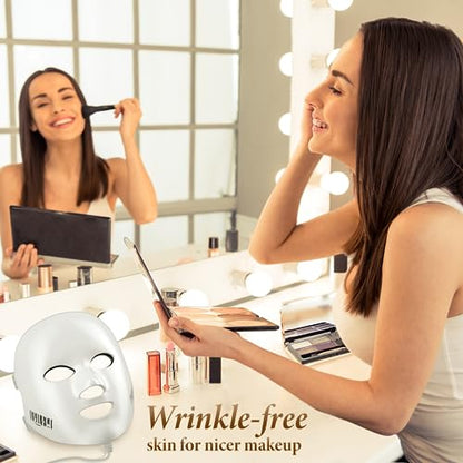 Red Light Therapy LED Face Mask for Anti-Aging & Wrinkle Care