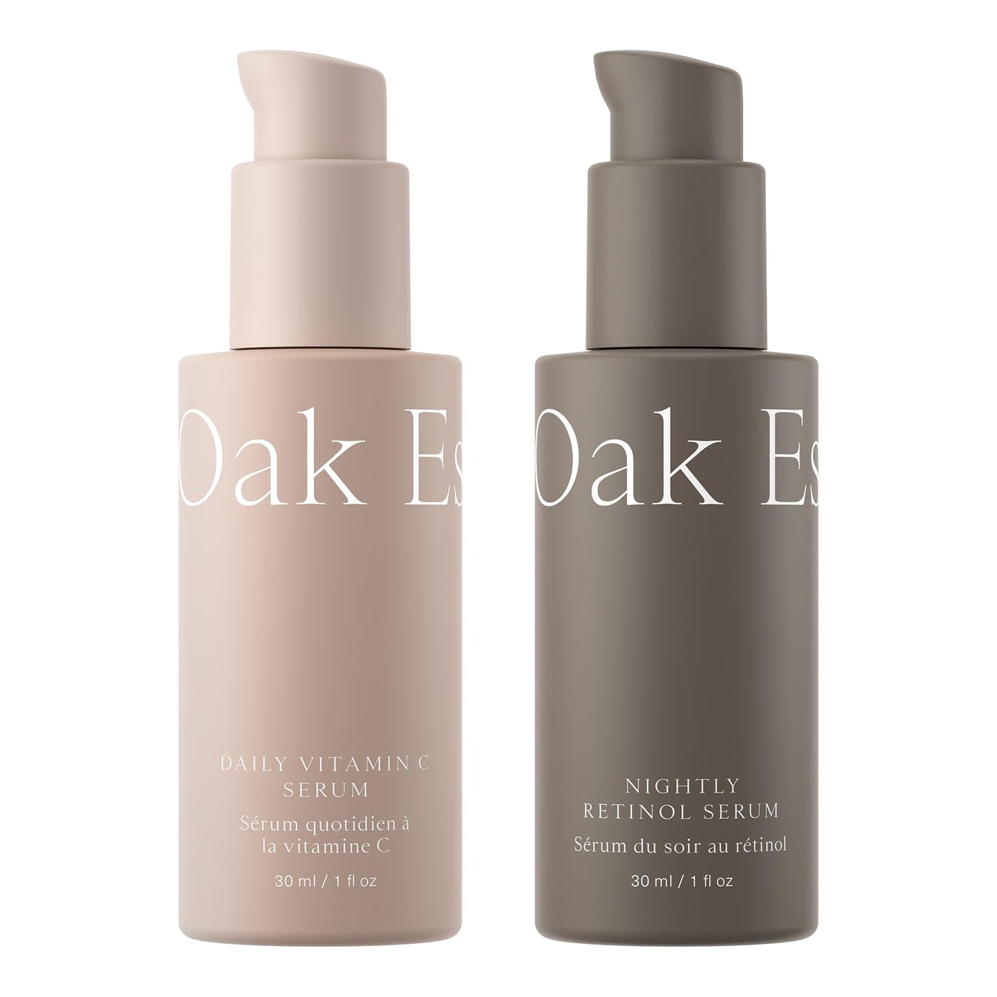The Serums Bundle 2-Piece Skincare Set with Daily Vitamin C & Nightly Retinol Serums