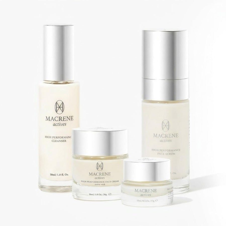 Complete Anti-Aging Peptide Skincare Set with Cleanser, Serum, Face Cream & Eye Cream