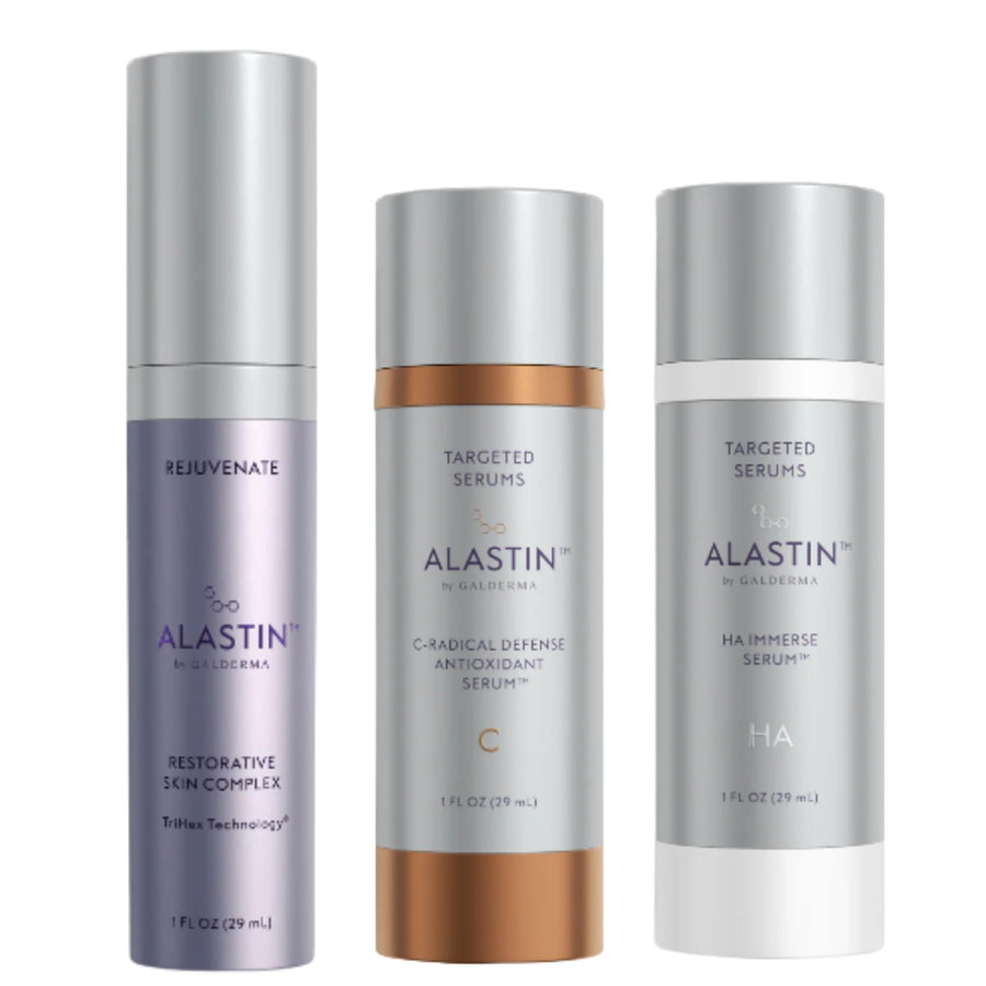 Advanced Skincare Serum Bundle with Vitamin C, Restorative Complex & Hyaluronic Acid