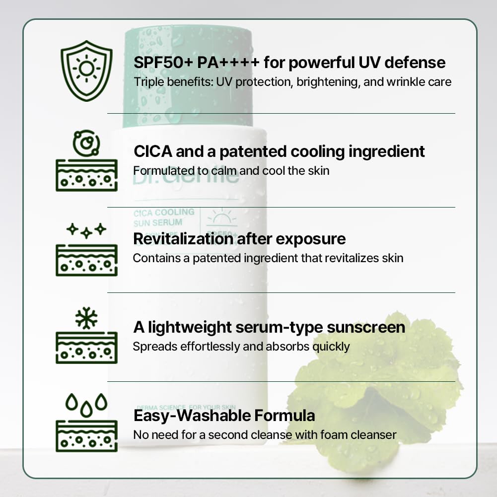 CICA Cooling Sun Serum SPF 50 Set 3-Pack
