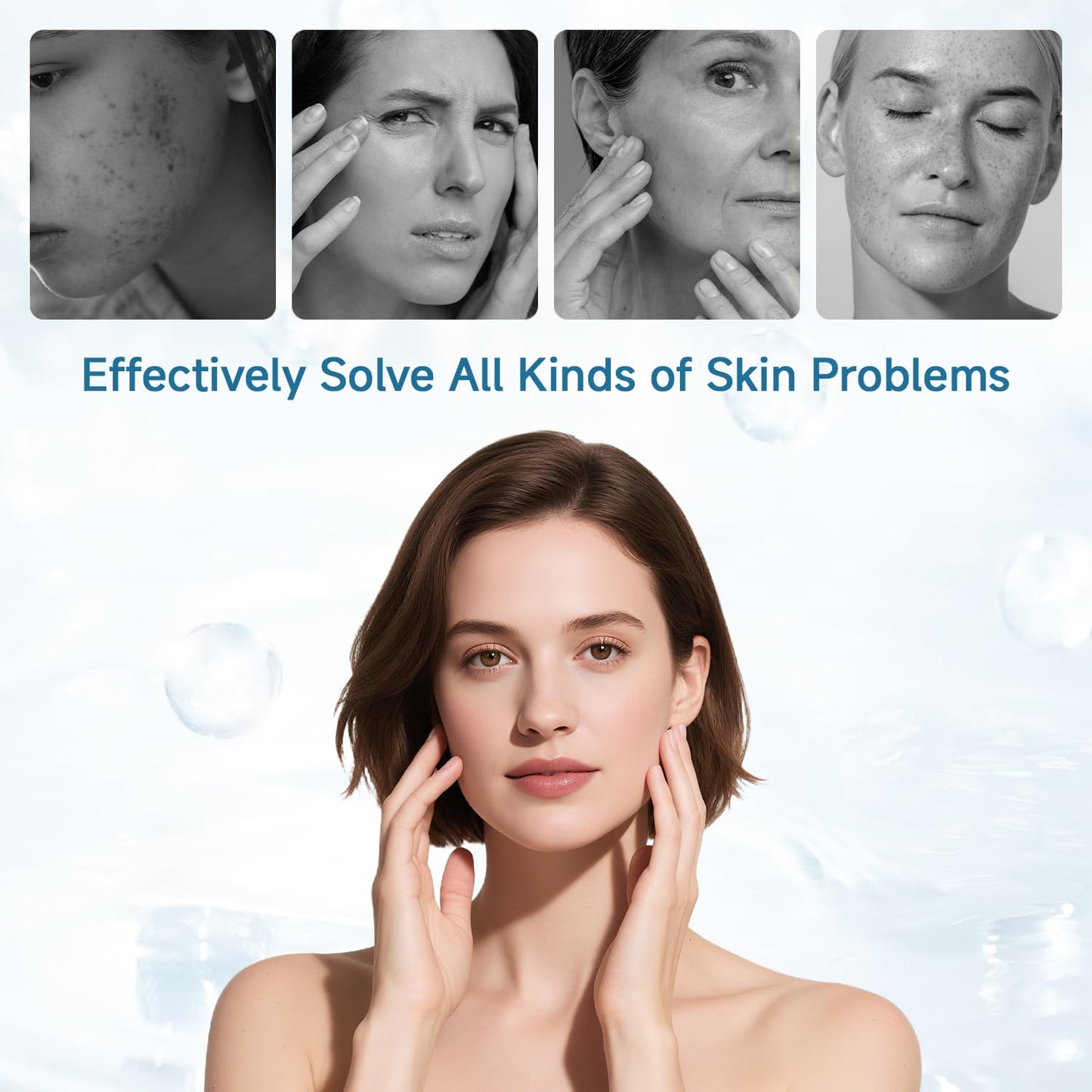SWIRISE Red Light Therapy Face & Neck Mask with 4 Wavelengths