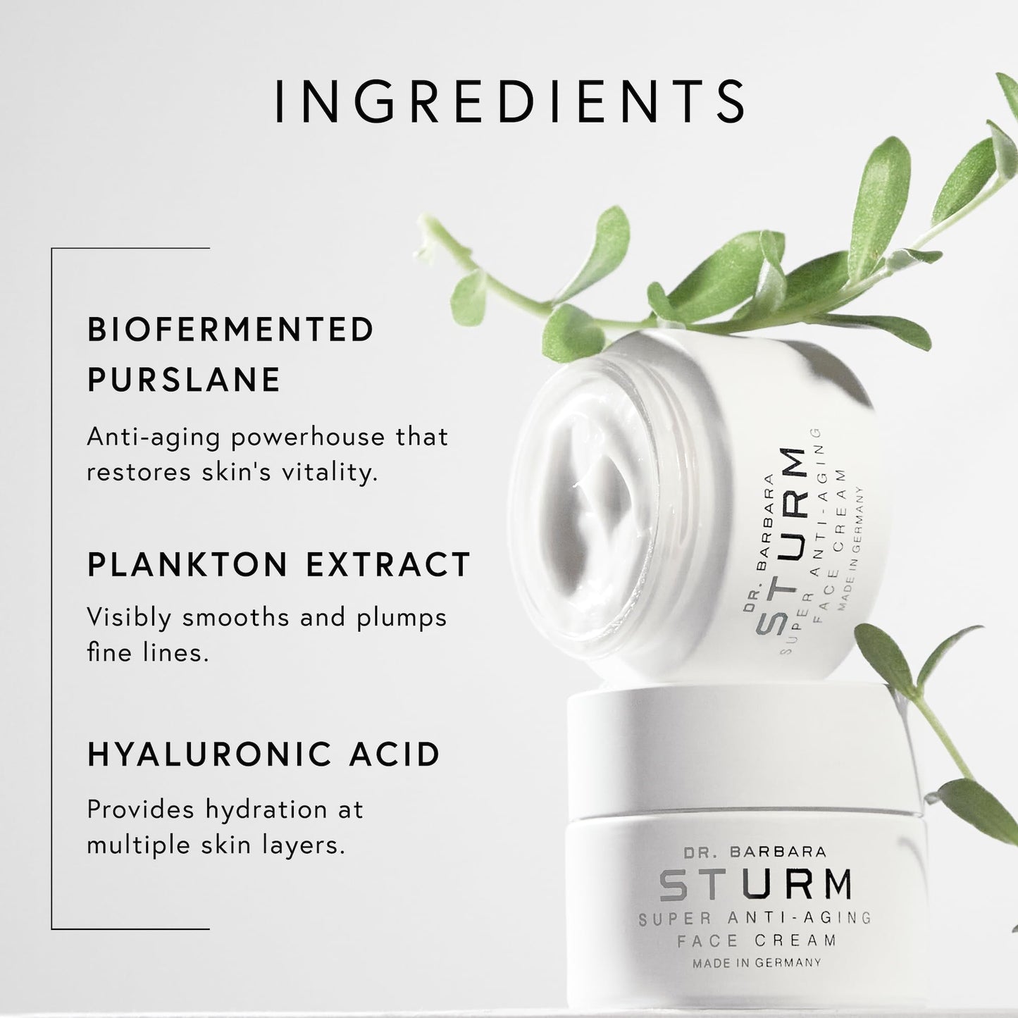 Super Anti-Aging Face Cream 1.7 Fl Oz for Firming & Hydration