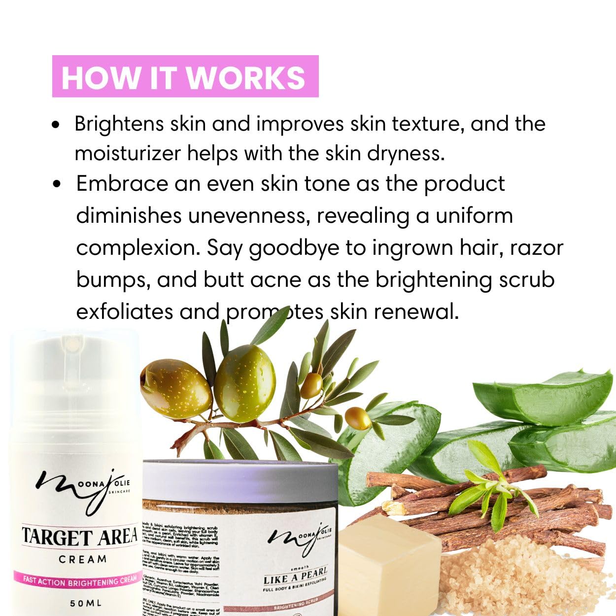 Smooth Body & Bikini Skincare Kit with Exfoliating Scrub & Target Area Cream 2-Pack