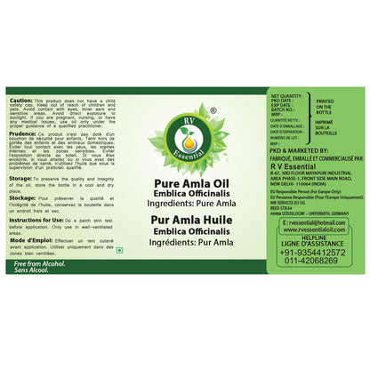 Pure Amla Oil 100% Natural Emblica Officinalis