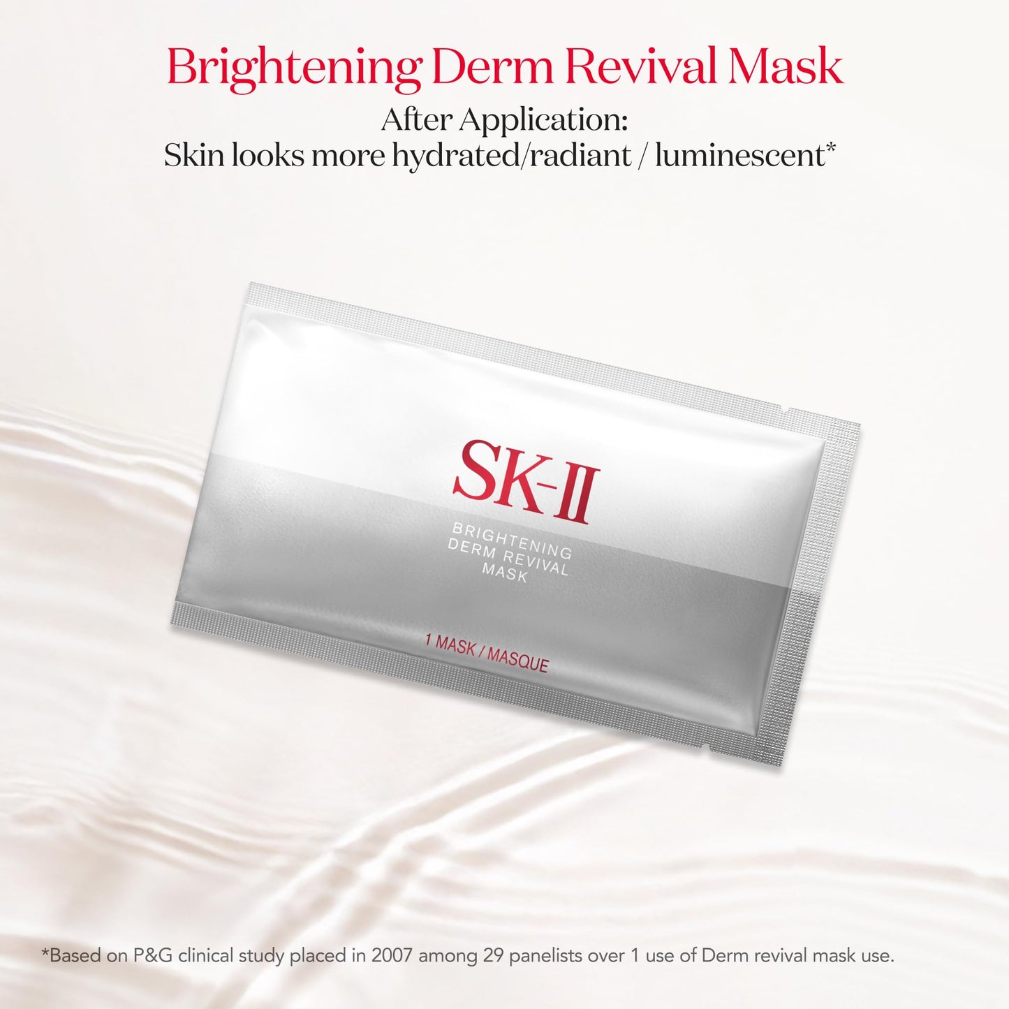 Brightening Face Mask 10-Count with PITERA, Vitamin C & Niacinamide