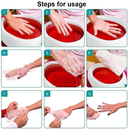 Hand & Foot Paraffin Bath 4L with Adjustable Temperature 0-60°C for Moisturizing & Relaxation